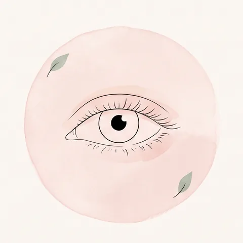 Illustrazione di ciglia corte e rade