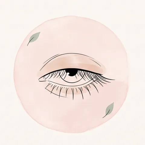 Illustrazione di ciglia dritte che puntano in basso