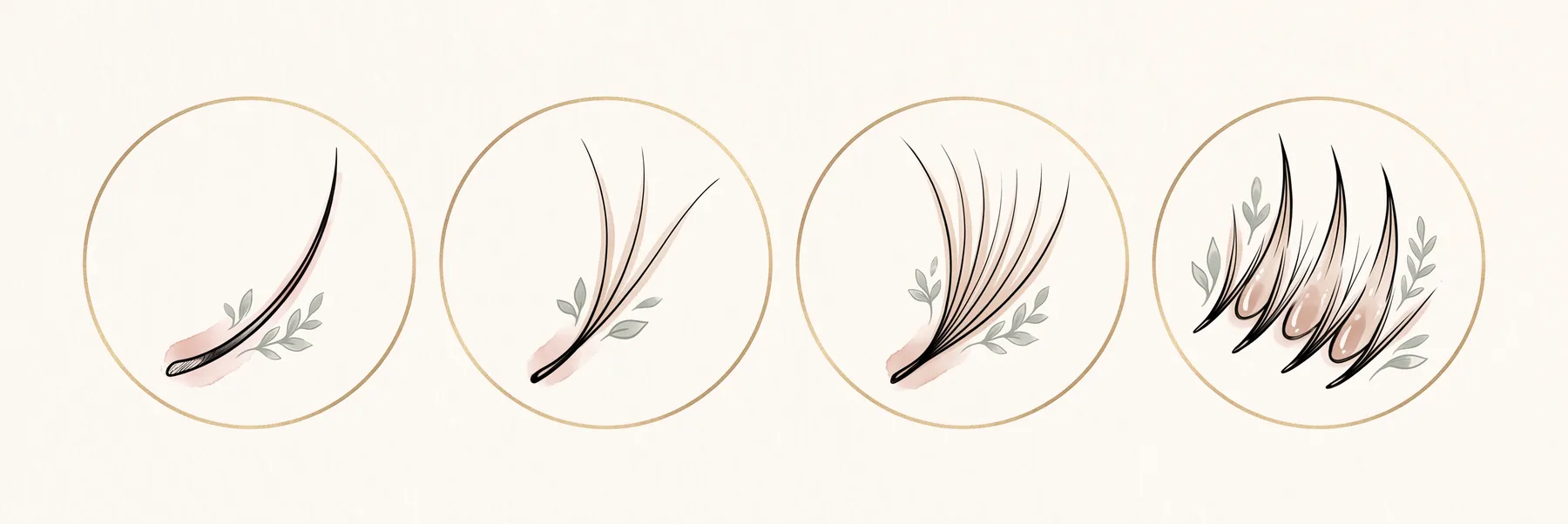 Illustrazione delle tecniche di extension: one to one, volume 3D, volume 6D, effetto wet