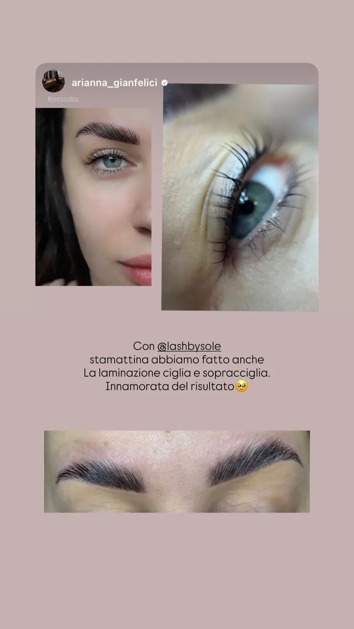 Storia di Arianna Gianfelici con il risultato della laminazione